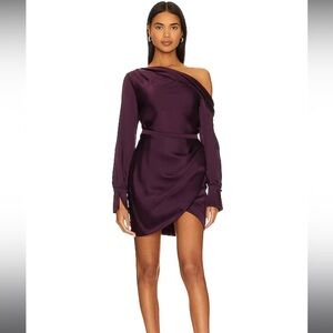 SIMKHAI By revolve $645 Satin Cameron Dress in Plum